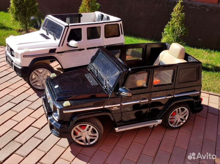 Электромобиль детский, черный Гелик