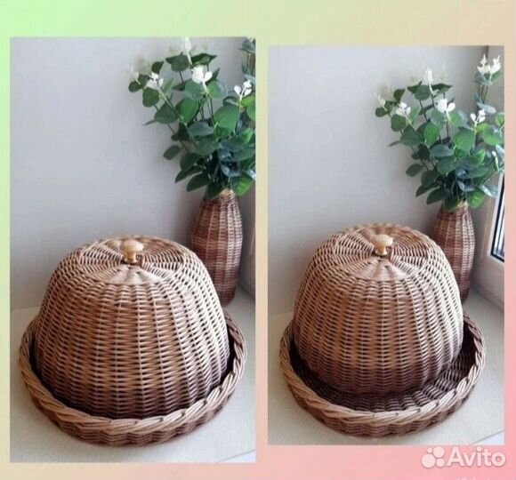Плетёная хлебница