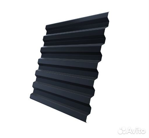 Профнастил С21R 0,5 Satin RAL 7024 мокрый асфальт