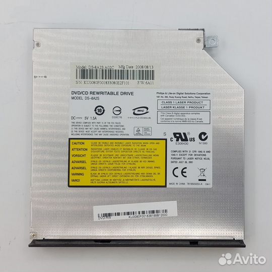 Привод DVD-RW DS-8A2S, Lite-On, SATA