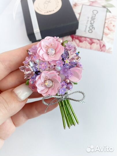 Брошь ручной работы