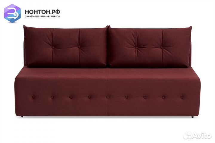 Диван еврокнижка Сити бордовый