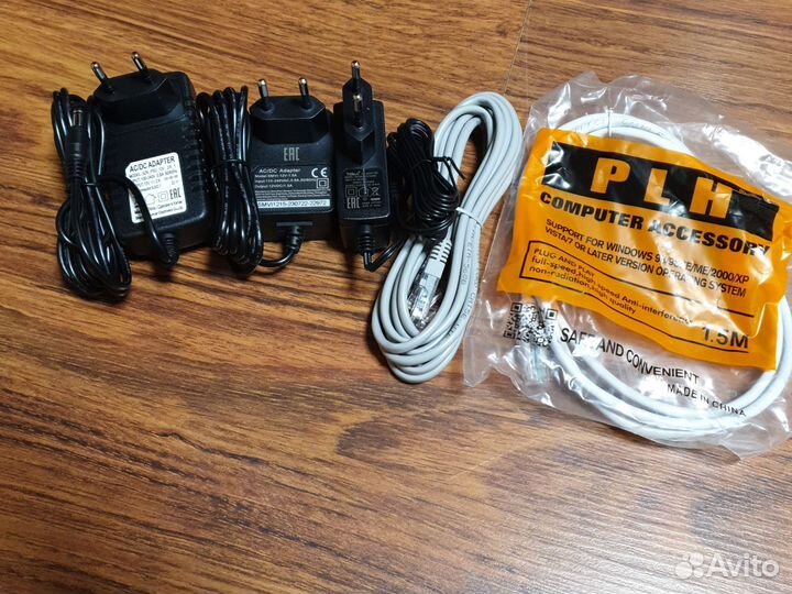 Блок питания 12v,шнур пач-корд UTP