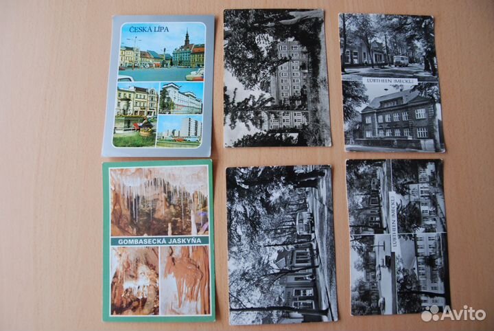 Открытки с видами городов Чехословакии