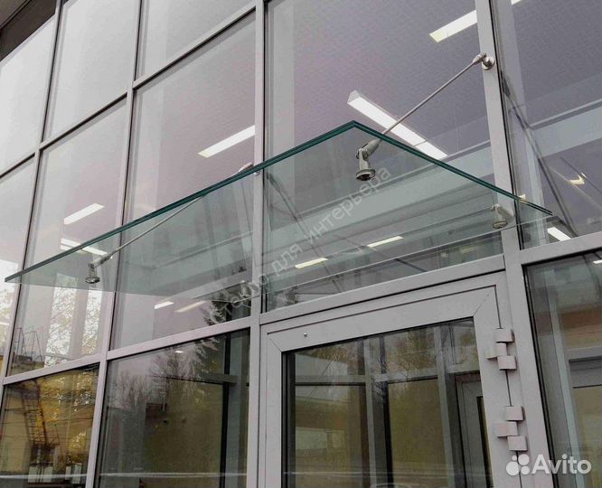 Стеклянный козырек