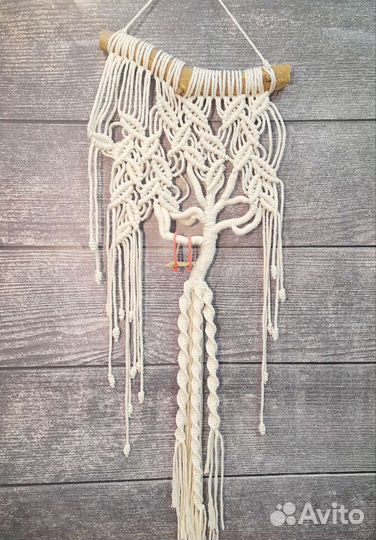 Панно, картина, декор, древо жизни, макраме