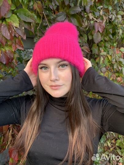 Шапка женская вязаная ручная работа