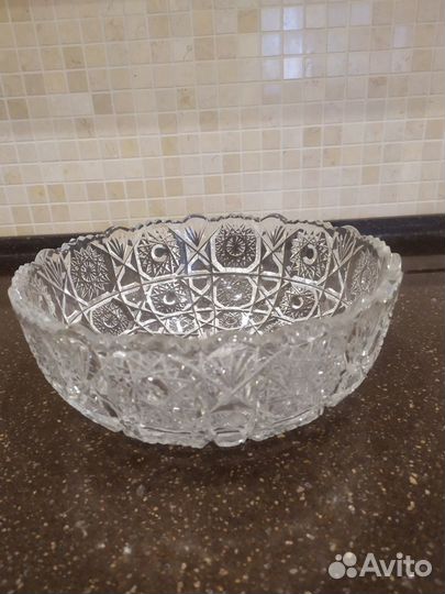 Ваза хрустальная