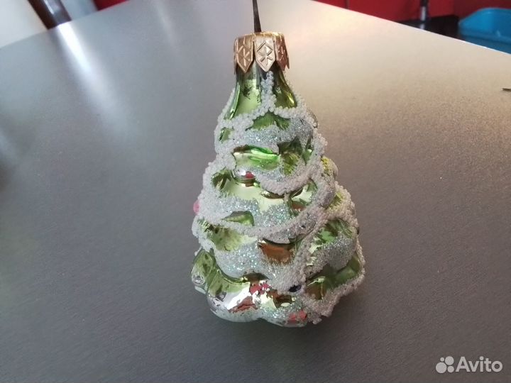 Ёлочные игрушки из стекла, ручная роспись