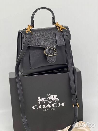 Сумка женская натуральная кожа coach