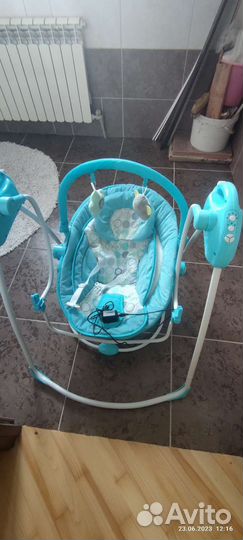 Детские качели шезлонг