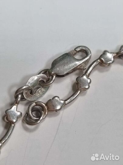 Серебряный браслет, женский. 925 проба