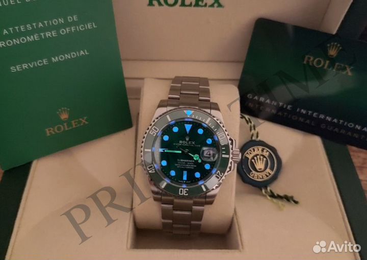 Часы мужские механические Rolex Submariner Hulk