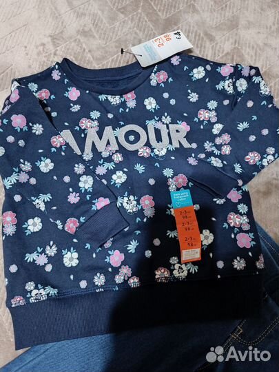 Пакет новых фирменных вещей на девочку 92/98