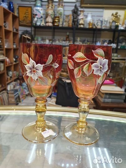 Бокалы цветное стекло
