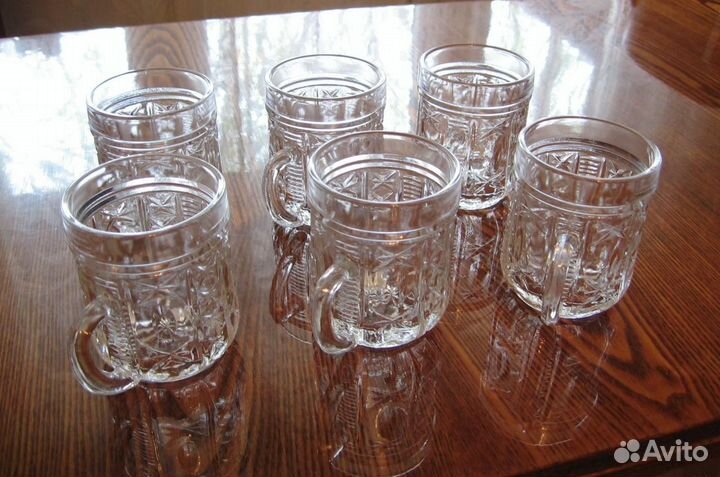 Мини-кружки стеклянные