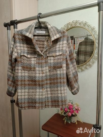 Пальто рубашка для девочки 140-146 размер