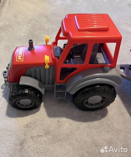 Трактор с прицепом игрушка