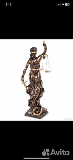 Статуэтка Фемида. Богиня провосудия. (Люкс)