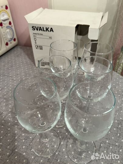 Набор бокалов для вина IKEA svalka