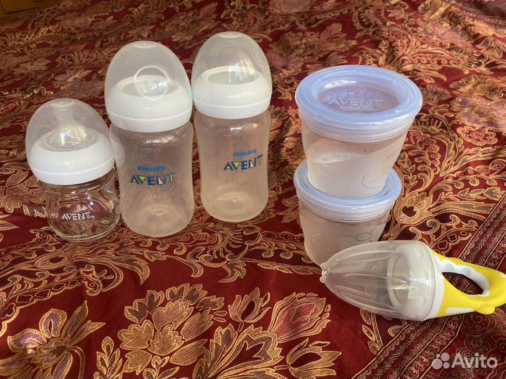 Бутылочки и емкость для молока avent, ниблер