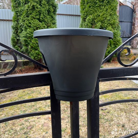 Кашпо на перила 6,5 литров набор 2 шт