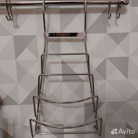 Держатель органайзер для крышек рейлинг кухонный