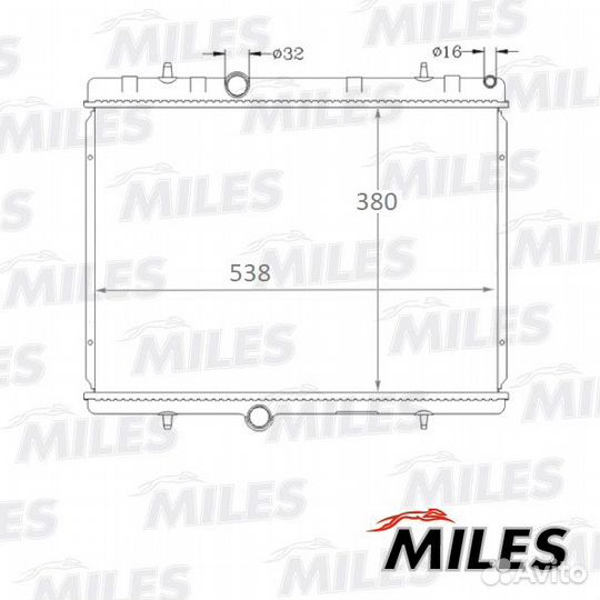Радиатор охлаждения Citroen C4