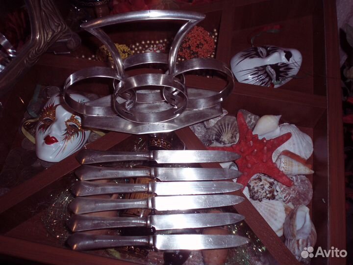 Антикварный набор ножей для фруктов Krupp Berndorf