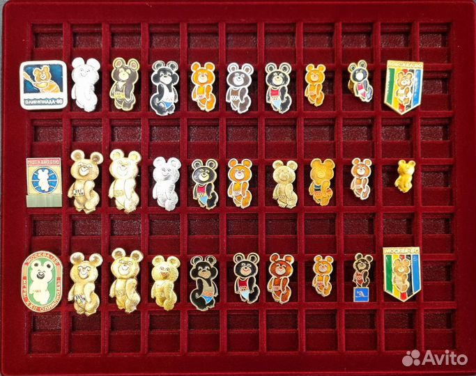 Мишка олимпийский значок. Олимпиада 80