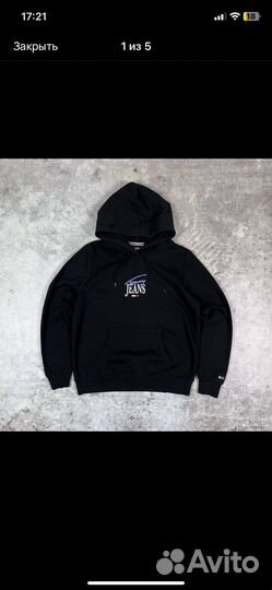 Худи Tommy Jeans Оригинал Черное (Guess Ralph)