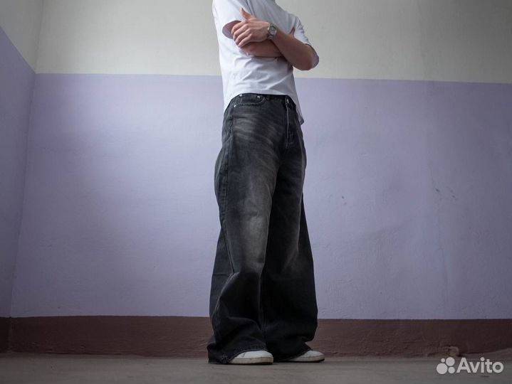 Jaded london type джинсы широкие