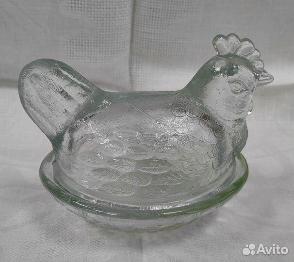 Курочка-паштетница. Старенькая стекло