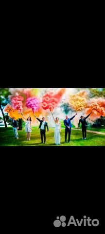 Цветной дым для гендер pati