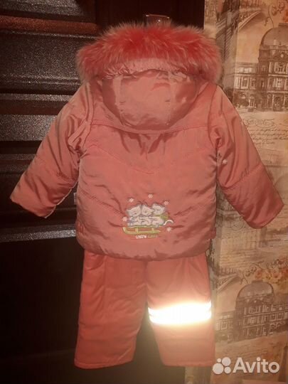 Комбинезон зимний для девочек 86 см (1-2 года)