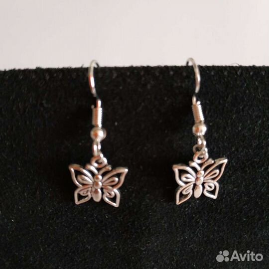 Серьги бабочки