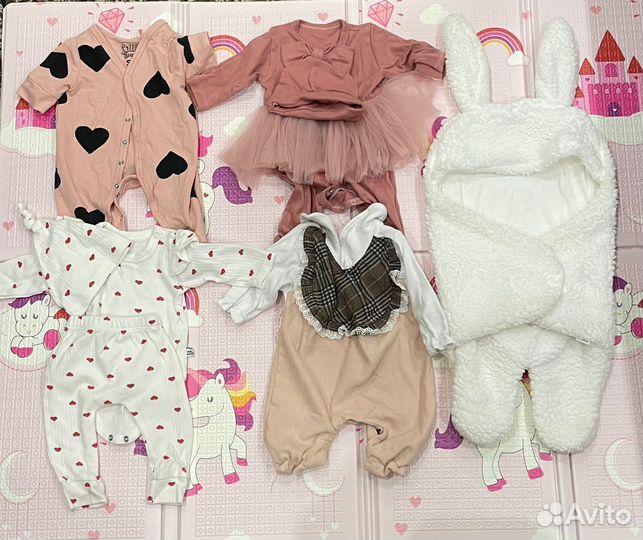 Детские вещи пакетом от 0 до 3