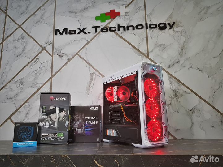 Мощный игровой пк на i5-10400F c RTX3060 8Gb