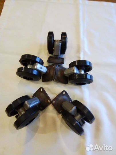 Колёса Опор.Поворот.120/60,5шт+Колёса-ролики,9шт