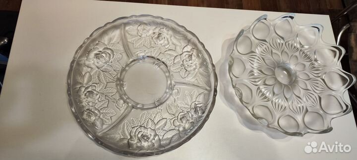 Менажницы стеклянные