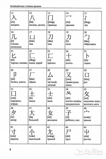 Китайский язык. Учебные прописи