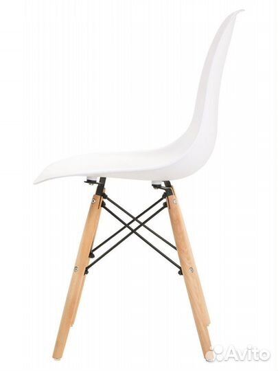 Стул в стиле eames DSW,белый, 1 шт