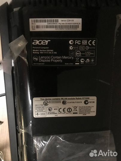 Моноблок acer Z2610G
