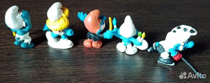 Смурфики Фигурки 5 штук Smurfs Peyo