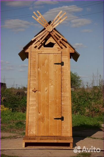 Дачный туалет деревянный ACC341