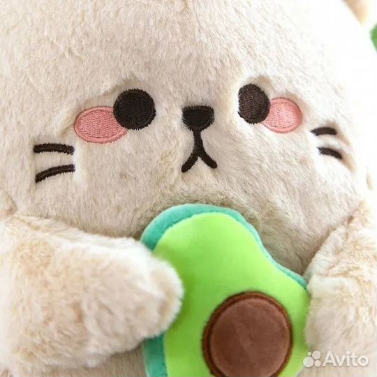 Мягкая игрушка Кот с авокадо