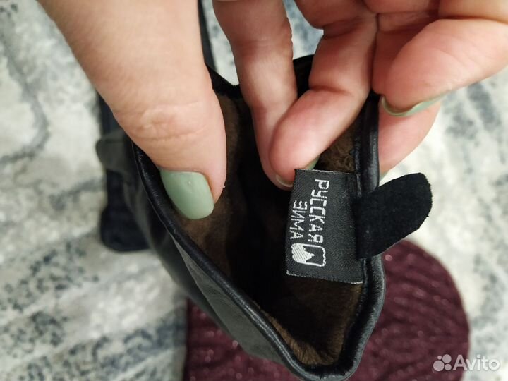 Перчатки 7,5 и шапка новые