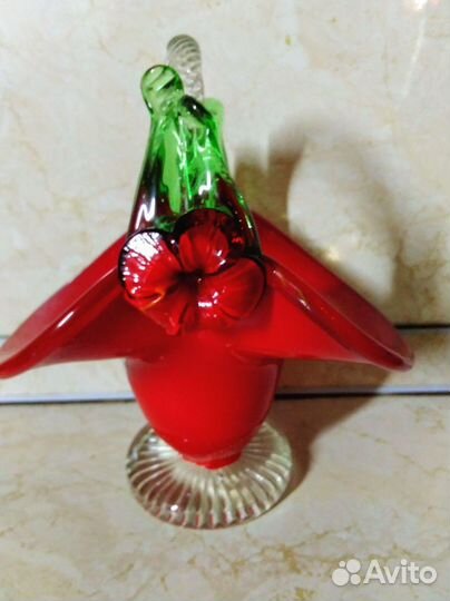 Ваза и штоф из хрусталя.Чехия