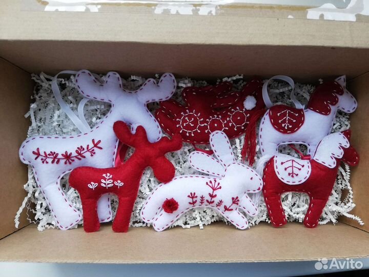 Игрушки из фетра на елку