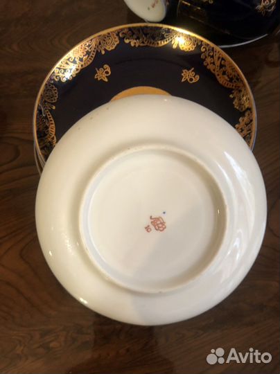 Чашка с блюдцем лфз СССР первый сорт